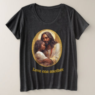 Camiseta Plus Size Amem uns aos outros