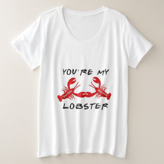 Camiseta Plus Size Amigos Você é Minha Lagosta