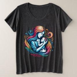 Camiseta Plus Size Amor da Mãe - O Maior Presente de Todos