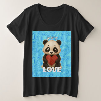 Camiseta Plus Size amor de panda