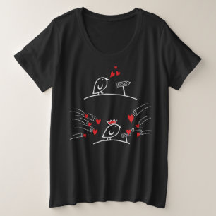 Camiseta Plus Size AMOR ECHO - Cômica Birds Tweetlercools 2