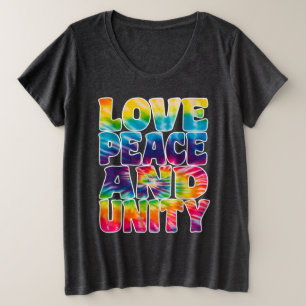 CAMISETA PLUS SIZE AMOR UNIDADE DA PAZ.