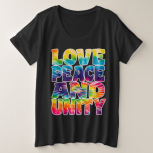 CAMISETA PLUS SIZE AMOR UNIDADE DA PAZ.