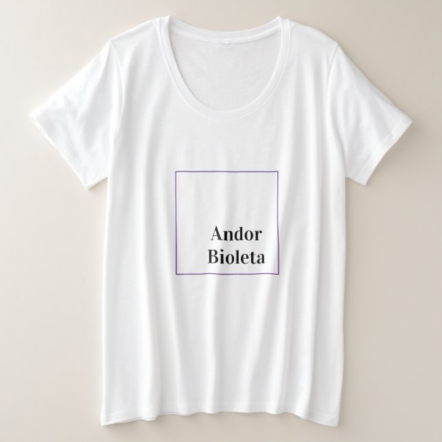 Camiseta Plus Size Andor Bioleta (Frente do Design)