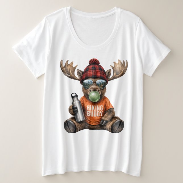 Camiseta Plus Size Animais de Bala Cute e Divertidos (Frente do Design)