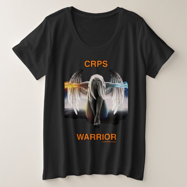 Camiseta Plus Size Anjo...CRPS (Frente do Design)
