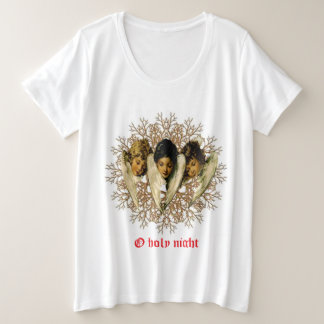 Camiseta Plus Size Anjos Vitorianos Antigos “Ó Noite Santa”