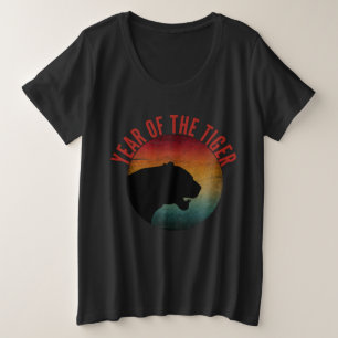 Camiseta Plus Size Ano Do Tigre 