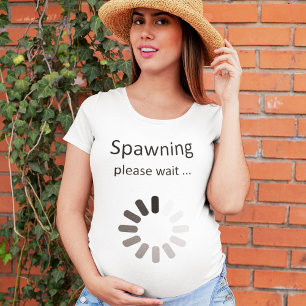 Camiseta Plus Size Anúncio de Gravidez de Gamer - Mãe Divertida para