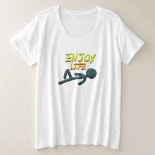 Camiseta Plus Size Aproveite a vida