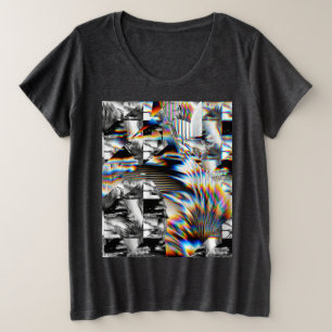 Camiseta Plus Size Arco-Íris Assault Mais T-Shirt Tamanho