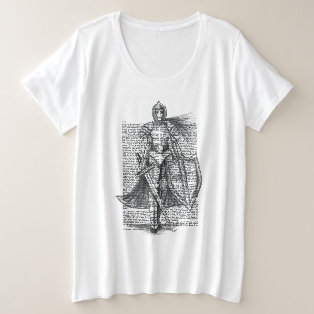 Camiseta Plus Size Armor para Cima, Chá (Frente do Design)