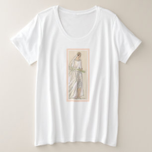 Camiseta Plus Size Art Deco Bride