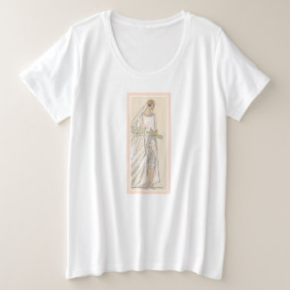 Camiseta Plus Size Art Deco Bride