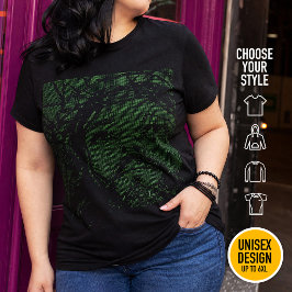 Camiseta Plus Size Arte ASCII Jesus Coroa de Espinhos João 19:30