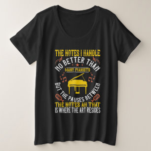 Camiseta Plus Size As Notas Que Mantenho Não Melhor Do Que Muitos Pia