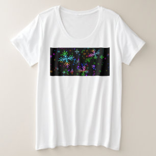 Camiseta Plus Size atmosfera natalina festiva e animada do SlipperyJo