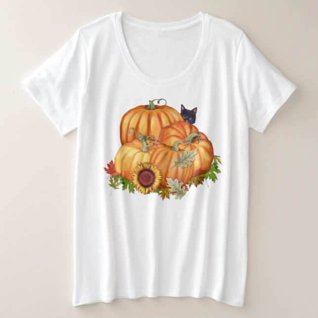 Camiseta Plus Size Autumn Bounty (Frente do Design)