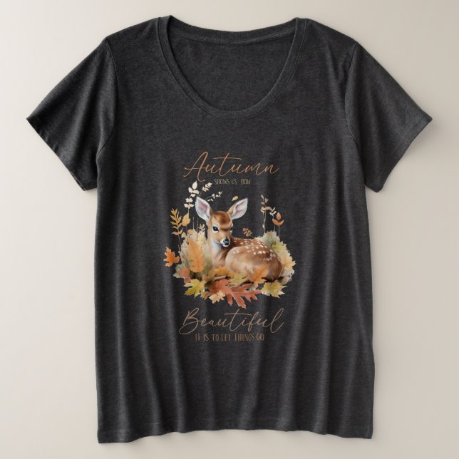 Camiseta Plus Size Autumn nos Mostra (Frente do Design)