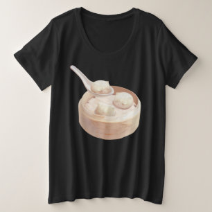 Camiseta Plus Size Bao Buns Steamed com Tea