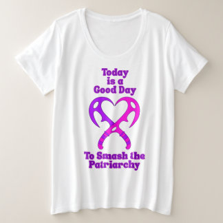 Camiseta Plus Size Bat’leth Heart - Smash the Patriarchy