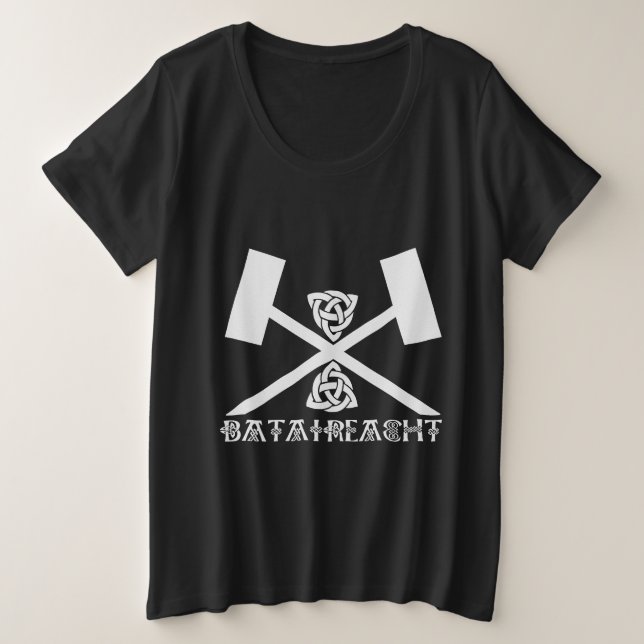 Camiseta Plus Size Bataireacht Irish Stick Fighting Ireland Martial (Frente do Design)
