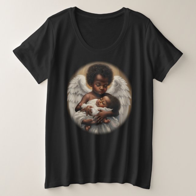 Camiseta Plus Size Bebês Anjos (Frente do Design)