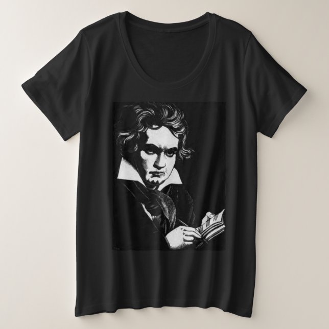 CAMISETA PLUS SIZE BEETHOVEN (Frente do Design)