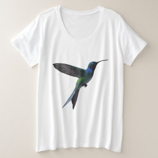 Camiseta Plus Size Beija-flor-elegante