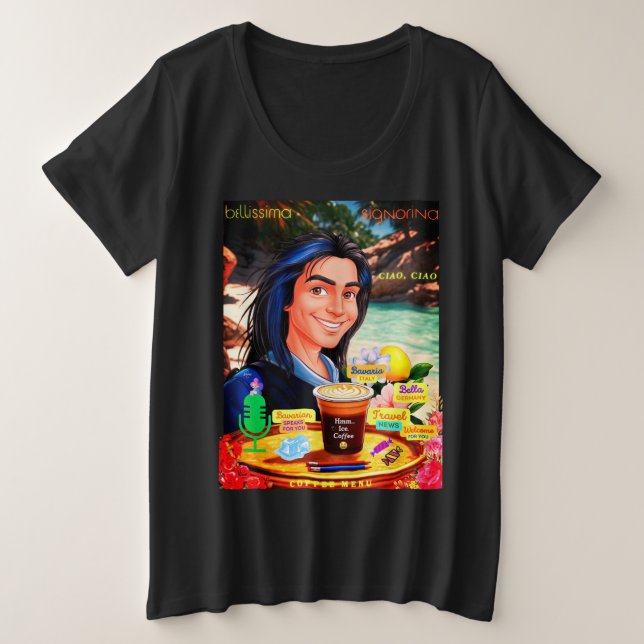 CAMISETA PLUS SIZE BELLISSIMA (Frente do Design)
