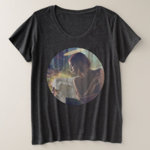 Camiseta Plus Size Belo Anjo com a Fada Fantasy Art