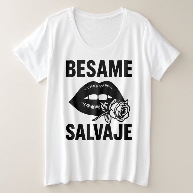 Camiseta Plus Size Bémesma Salvaje (Frente do Design)