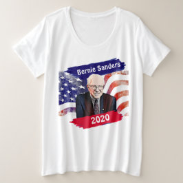 Camiseta Plus Size Bernie Sanders para as eleições de 2020