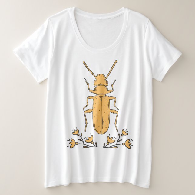 Camiseta Plus Size Besouro (Frente do Design)