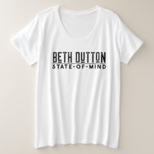 Camiseta Plus Size Beth Dutton State of Mind Plus Size T Shirt