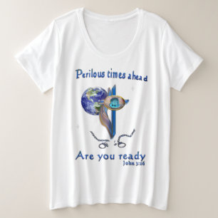 Camiseta Plus Size Bíblia Verse John 3:16