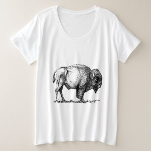 Camiseta Plus Size Bison Americano