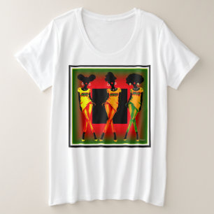 Camiseta Plus Size Black Girls Rock Silhouette
