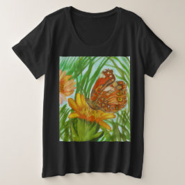Camiseta Plus Size Blooming flower garden