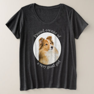 Camiseta Plus Size Boa Garota Sheltie