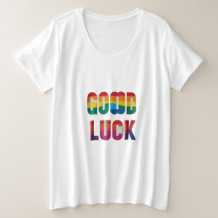 Camiseta Plus Size Boa sorte