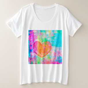 Camiseta Plus Size Boho Heart