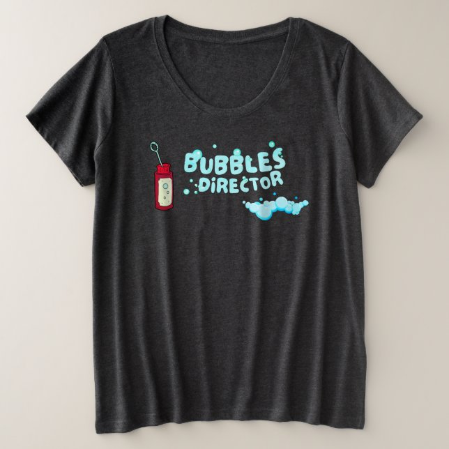 Camiseta Plus Size Bolha/fofo/engraçado (Frente do Design)