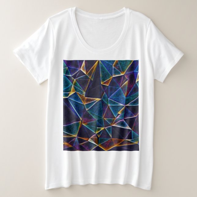 Camiseta Plus Size Bolhas quebradas (Frente do Design)