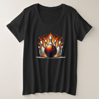 Camiseta Plus Size Boliche Fire