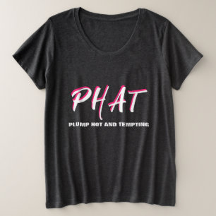 Camiseta Plus Size Bomba PHAT quente e espessa