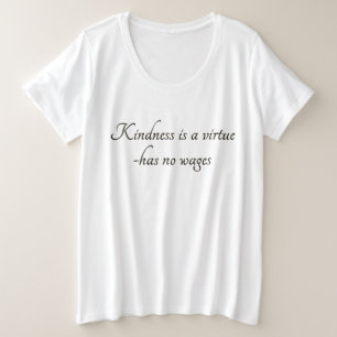 Camiseta Plus Size "Bondade"-design por Maaya Prints, Feminino