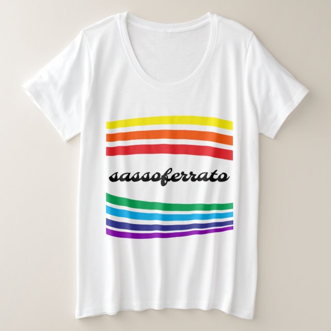 Camiseta Plus Size Boné de Caminhoneiro Sassoferrato Itália (Frente do Design)