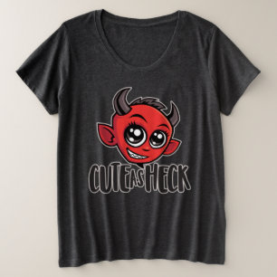 Camiseta Plus Size Bonita como o diabo