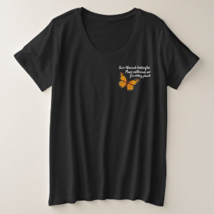 Camiseta Plus Size Borboleta monarca